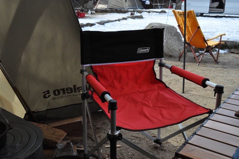 コールマン　スリムキャプテンチェア　レッド／ブラック　4脚セット コールマン スリムキャプテンチェア レッド／ブラック 4脚セット